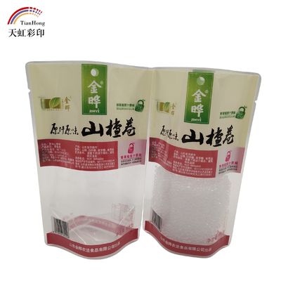 Конфигурация логотипа пищевого пластика Stand Up Pouch Zip Lock Packaging Bag для закусок