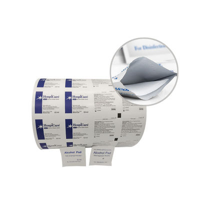 Медицинская 101г 130г 5-слойная Povidone-Iodine Prep Pad Roll Film Алюминиевая фольга
