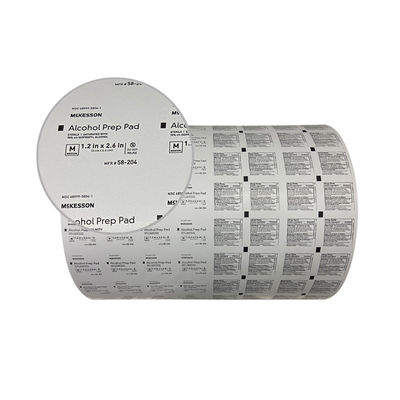 Медицинская 101г 130г 5-слойная Povidone-Iodine Prep Pad Roll Film Алюминиевая фольга