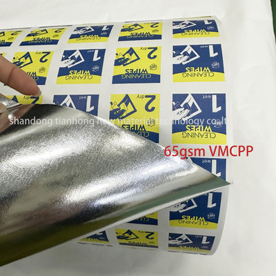 65 гр. VMCPP/Алюминиевая фольга для чистки салфеток 30-1100 мм Ширина 0-9 Цвет печати