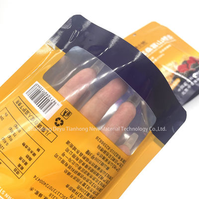 Заказ напечатанный Zipper Top Stand Up Pouch для воздушных и водостойких экологически чистых закусок