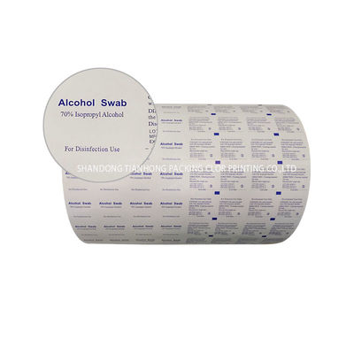 Водонепроницаемая печатная пленка 73GSM Small Alcohol Prep Pad для рынка целлюлозы